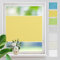 Plissee ohne Bohren Plissees Klemmfix,Gelb 80x130cm Easyfix Plisseeroll Rollo für Fenster Einfache Montage Sichtschutz und Sonnenschutz
