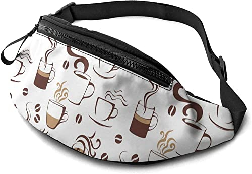 Tasses à café réglables avec trou pour casque pour sport, entraînement, voyage, course à pied, comme sur l'image, Taille unique, Sac banane