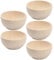 TEHAUX Wooden Bowl Accessories Set of 5 Unfinished Mini Wooden Bowls for Kids DIY Crafts Smooth Edges for Painting and Decoration Ideal for Home Use