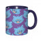 RFSHOP Tasse à café Alice au pays des merveilles - Chat du Cheshire - Violet - 325 ml - Tasse à thé en céramique avec poignée pour la maison, le bureau, Noël, anniversaire