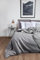 HOP DESIGN Bettwäsche 135x200 Baumwolle Bettwäsche-Sets, Bettbezug 135x200 Dunkelgrau - Bettbezüge Sommerbettwäsche, Duvet Cover mit 1 Kissen Bezug 100% Baumwolle Ideal für Allergiker