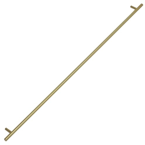 Satin Brass Kitchen Door Handles T Bar Style - 640mm Centres