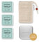 Störtebekker® Premium Duschset - Festes Shampoo Fresh Mint (x3), Sisalsäckchen + GRATIS Seifendose Aluminium - Shampoo Bar Set für Haar, Gesicht & Körper - Handgefertigt in Seifenmanufaktur