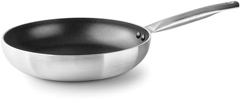LACOR Garinox - 14528 - Aine Antihaftpfanne, Aluminiumpfanne, ILAG ULTIMATE Antihaft, Edelstahlgriff, maximale Haltbarkeit und Widerstandsfähigkeit, PFOA-frei, ofenfest, Ø28 cm | PFOA-freie Antihaftbeschichtung; optimale Wärmeverteilung für gleichmäßiges und müheloses Kochen ohne Anhaften