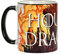 Elbenwald Taza House Of The Dragon Con Diseño Del Trono De Hierro Y Letra Impresa En Todo El Contorno - Capacidad 320 Ml Altura 9 Cm - Cerámica Multicolor