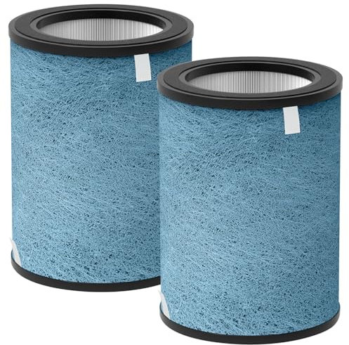 Luripid HP302 HP202 HC502 Ersatzfilter, kompatibel mit Shark HP200, HP300, HC500, UA & AP-Serie, 3-in-1 H13 Grade True HEPA-Filter, Teilenummer HE2FKBAS, HE2FKBASB, HE2FKKPET, 2 Stück