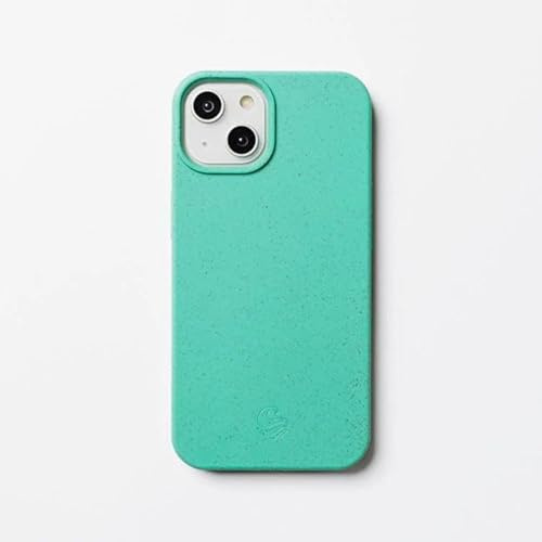 Wave Case iPhone 14 Phone Case - Eco-Friendly Wheat Straw Phone Case with Shock-Absorbing Corners | 2mm Raised Lip | Ultra-Thin Design, 360° Protection | Turquoise