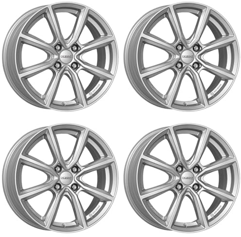 4x Dezent Felgen TN silver 7.0Jx17 ET25 4x108 kompatibel mit Peugeot 1007 2008 206 207 208 3008 307 308 5008