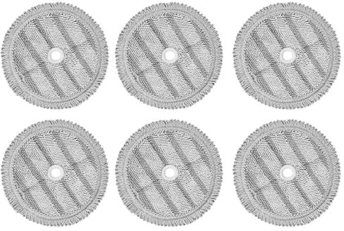 Wivplex Lot de 6 tampons de Rechange for Balai à Vapeur LG A9, Chiffons de Nettoyage for Robot aspirateur, pièces de Rechange Outils pour nettoyeurs à Vapeur