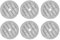 Wivplex Lot de 6 tampons de Rechange for Balai à Vapeur LG A9, Chiffons de Nettoyage for Robot aspirateur, pièces de Rechange Outils pour nettoyeurs à Vapeur