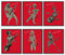 Punk-Musikposter,Musik Leinwand Wand Kunstdrucke, Rock Human Skelett Musiker spielen Poster, Rock and Roll für immer Schädel Musik Raum Dekor Wand Dekor 8x10 Zoll (20.3x25.4 cm) Ungerahmt