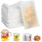 500 Stück Teebeutel für Losen Tee, 7 X 9cm Teefilter für Losen Tee mit Kordelzug Teefilter Papier Teebeutel Zum Selbstbefüllen Tea Bags für Tee Obsttee Teeblumen Gewürz Kräuterpulver Kaffee