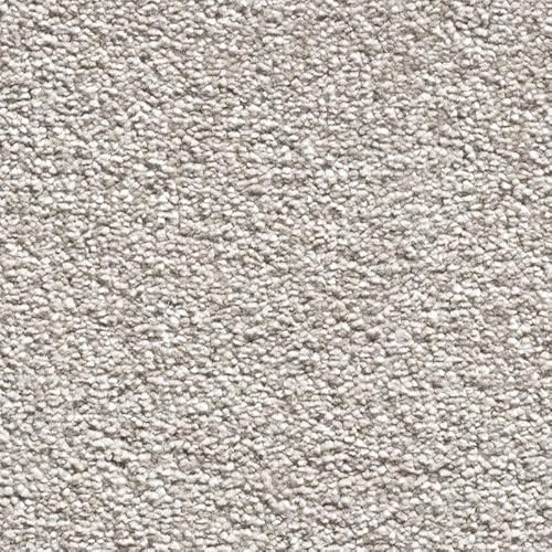 Tuda Carpets | Serenity 17.5mm Deep Saxony Pile Carpet with Action Back, 19.5mm Total Height | Champagne Mist (474) - 4m x 6.5m (13ft1 x 21ft3)