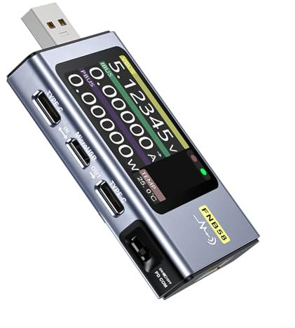 Per FNIRSI multimetro di alimentazione USB Misurazione accurata della resistenza del cavo di registrazione dell'energia di scarica di carica