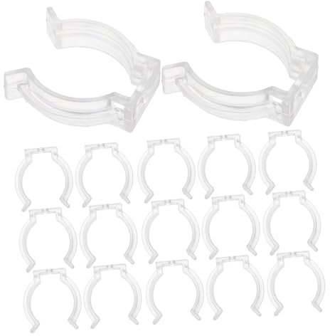 Amosfun 20 Morsetti Per Tubi Luminosi A Led Clip Di Installazione Per Lampade A Tubo in Plastica Per Supporti Per Apparecchi Di Illuminazione A Tubo Fluorescente Per Interni/esterni