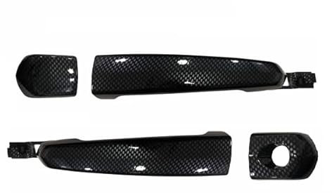 AERREAUTO Set 2 Stück Türgriff außen + 2 Abdeckungen Aixam Carbon Look Universal