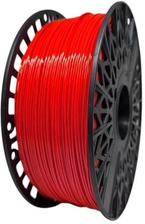 Finnotech F3D PLA Filament 1.75mm - Präzises 3D Drucker Filament mit Maßgenauigkeit +/- 0.02mm, Hochwertiges PLA für exakte 3D Drucke, 1Kg Spule Feuer Rot
