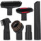 FERRGIA 6 Piezas Accesorios para Aspiradoras Universal Accesorios,Cepillos Repuesto para Aspiradora y Adaptador Cepillo Aspiradora Universal Apto de Aspiradoras de Calibre de 32 mm y 35 mm