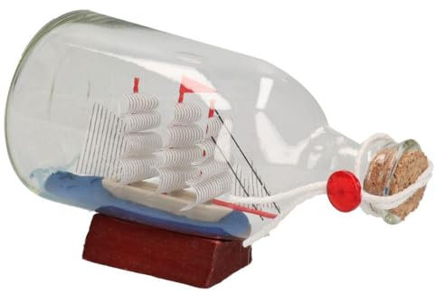 Zelda Bomboniere Schiff in Flasche 13,5x6,5 Dekoration Hochzeit Linie Meer