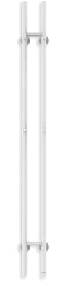 CREATE / Warm Towel Tube/Toallero eléctrico 2 Barras Blanco/Diseño Vertical, 150x13cm, 2 ajustes Temperatura, Temporizador, Acero Inoxidable, 120W