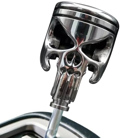 Generico Schaltknauf mit Skelettkopf - 8 Cm Aluminium 150g Auto Schalthebel Dels Custom Heavy Duty Edelstahl-Schaltknauf | Fahrzeugmodifikationsteile
