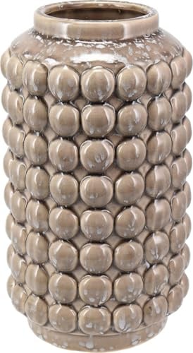 Vase Kiera mit Bubble-Effekt beige ca. 27 cm hoch