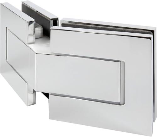 Dorma-Glas Duschtürband Morano S1 135 Grad Ganzglas Duschtürscharnier, Messing glanzverchromt