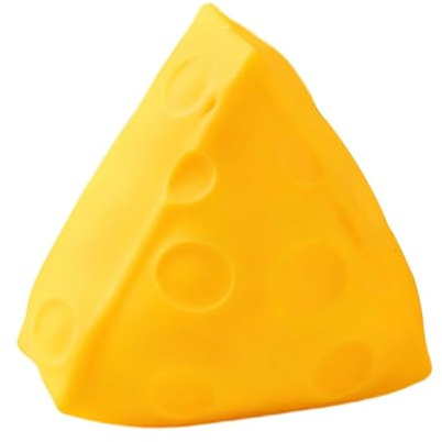 Cheese Stress Toy - Realistic Squeeze Sensory Ball | Anti Stress Fidget Gadget Soft Slow Rising Design for Kids, Adults, Office, Classroom, Home, Travel Or Party Holiday