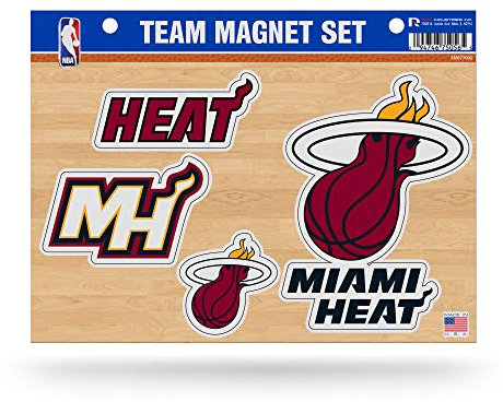 Rico Industries NBA Miami Heat Die Cut Team Magnet-Set, 21,6 x 27,9 cm