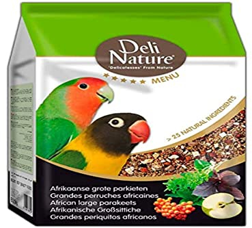 Deli Nature 5 Sterne AFRIKANISCHE GROßSITTICHE Vogel-Futter 800g Gramm