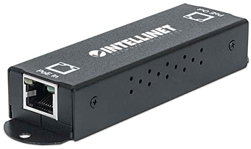 Intellinet Gigabit High-Power PoE+ Extender Repeater, IEEE 802.3at/af Power over Ethernet (PoE+/PoE), metal