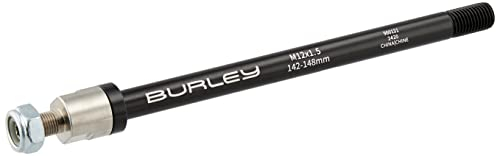 Burley Steckachse Fahrradanhänger, Silber, M12x1,75-197mm