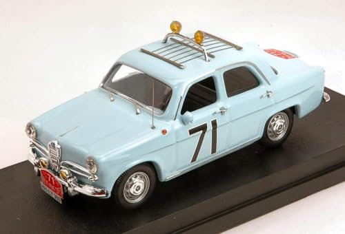 Rio MODELLINO in Scala Compatibile con Alfa Romeo Giulietta Ti N.71 R.Monte Carlo 1960 LOFFLER-Johansson 1:43 RI4507