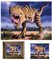 3D LiveLife Linsenförmige Wandkunst Drucke - Braun T-Rex von Deluxebase. Ungerahmtes 3D Dinosaurier Poster. Perfekter Wandfüller. Original kunstwerk lizenziert von bekannt künstler, Jerry LoFaro