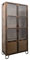 MASSIVMOEBEL24.DE Vitrine Mango 90x40x190 braun lackiert Heavy Industry #223