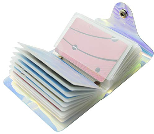 GERIINEER Laser Transparent Porte Cartes de Crédit Femme 36 ou 20 Fentes (36 Fentes)