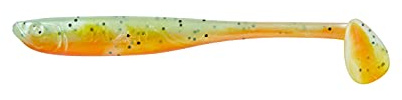 Balzer Shirasu Z-Shad Zander Shads - 3 Gummifische, Größe/Gewicht/Farbe:6.5cm / 1.5g / Green Tomato