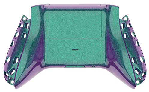 eXtremeRate Custom Back Cover Shell for Xbox Core Wireless Controller, Chameleon Green Purple Replacement Controller Battery Cover & Bottom Shell for Xbox Series X & S [Controller NOT Included]