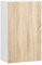 ADGO Lima Wand-Küchenschrank mit Türen, Hängeschrank Küchenzeile, Oberschrank Küche, Wandschrank, Medizinschrank, Schrank mit Griffen, Silbergriffe, Silber Griffe, Weiß/Sonoma Eiche (W50 720)