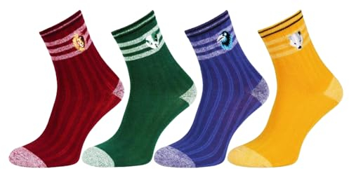 License Harry Potter Hogwarts House Color Damensocken,Mehrfarbig,37