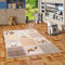 Pergamon Kinderzimmer Teppich Kurzflor Maui Kids Waldtiere Beige Braun in 5 Größen