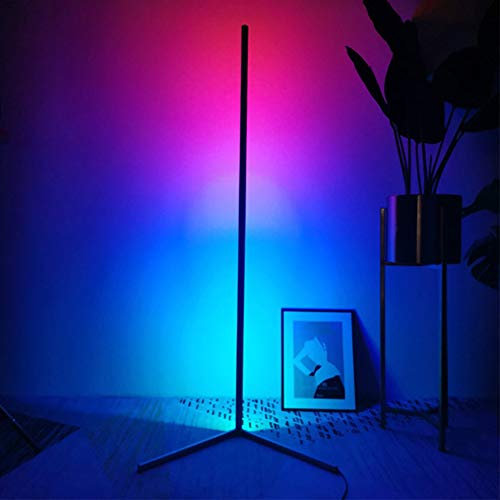 ASDNN Corner Floor Lamp Adjustable Led Floor Light Rgb Color Changing Acrylic Lampshade Standing Lamp Decor For Bedroom Living Room Reading Lights Gaming Room