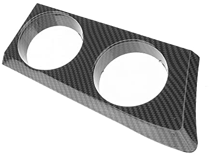 Auto Cup Holder Cover, TOTMOX Right Hand Drive ABS Front Console Decoration for B-MW 1 Series 116 116i 118 118i 120 120i E87 E81 E82 E88, Carbon Fiber Pattern