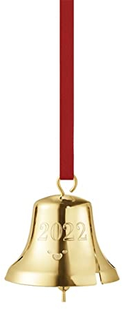 Georg Jensen Weihnachtsglocke Gold plattiert Messing von Sanne Lund Traberg