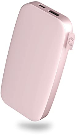 Fresh 'n Rebel Powerbank 12000mAh - USB-C in & Out - Schnelles Aufladen (Fast Charge 20W) - 6 Sicherheitsmerkmale - Tragbarer externer Akku für iPhone und Android (Smokey Pink)