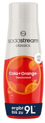 SodaStream Sirup Cola + Orange, 1x Flasche ergibt 9 Liter Fertiggetränk, Sekundenschnell zubereitet und immer frisch, 440 ml