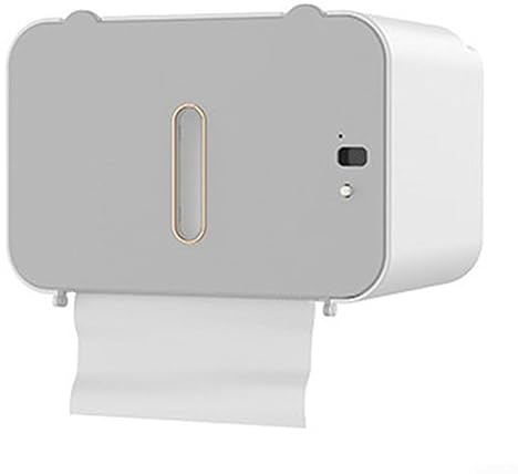 Elektrischer Handtuchspender, automatischer Papierhandtuchspender mit Sensor, wandmontierte Taschentuchbox, USB-Aufladung (grau)