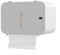 Elektrischer Handtuchspender, automatischer Papierhandtuchspender mit Sensor, wandmontierte Taschentuchbox, USB-Aufladung (grau)