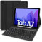 Lielax Étui de clavier pour Samsung Galaxy Tab A7 10,4 2022/2020 (disposition QWERTZ), clavier allemand magnétique amovible avec support pour stylo (SM-T500/T505/T507), noir
