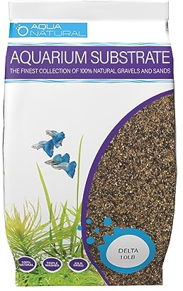Aqua Natural Delta Sand 10lb Substrate for aquascaping, Aquariums, vivariums and terrariums